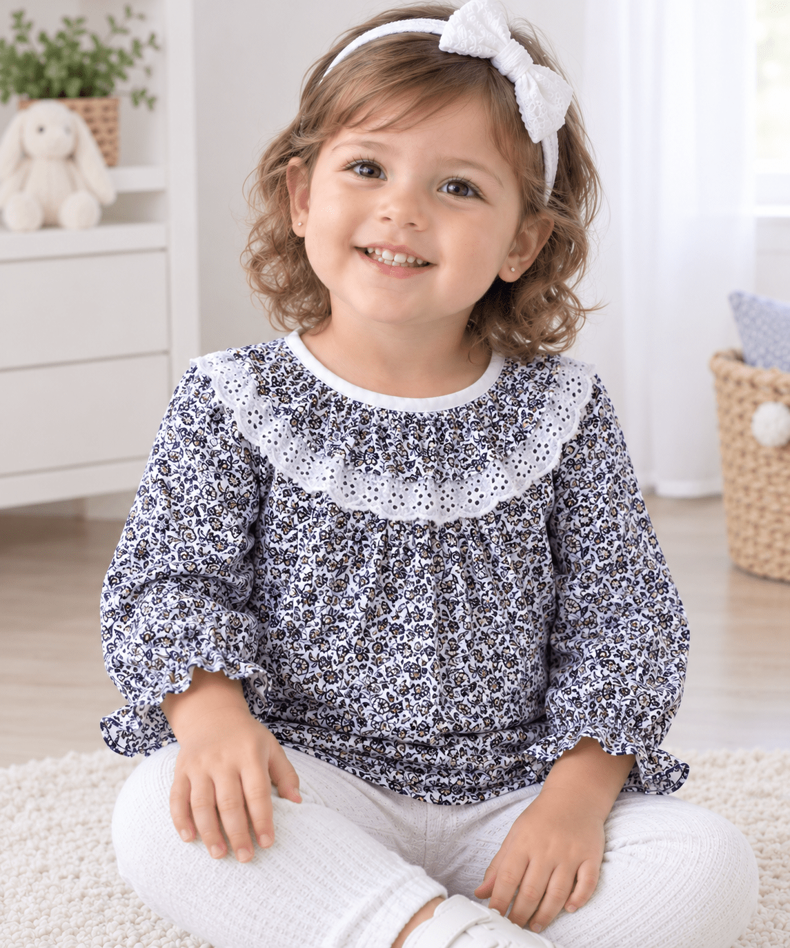 Blusa con cuello Flor María - La Flamencona Accesorios