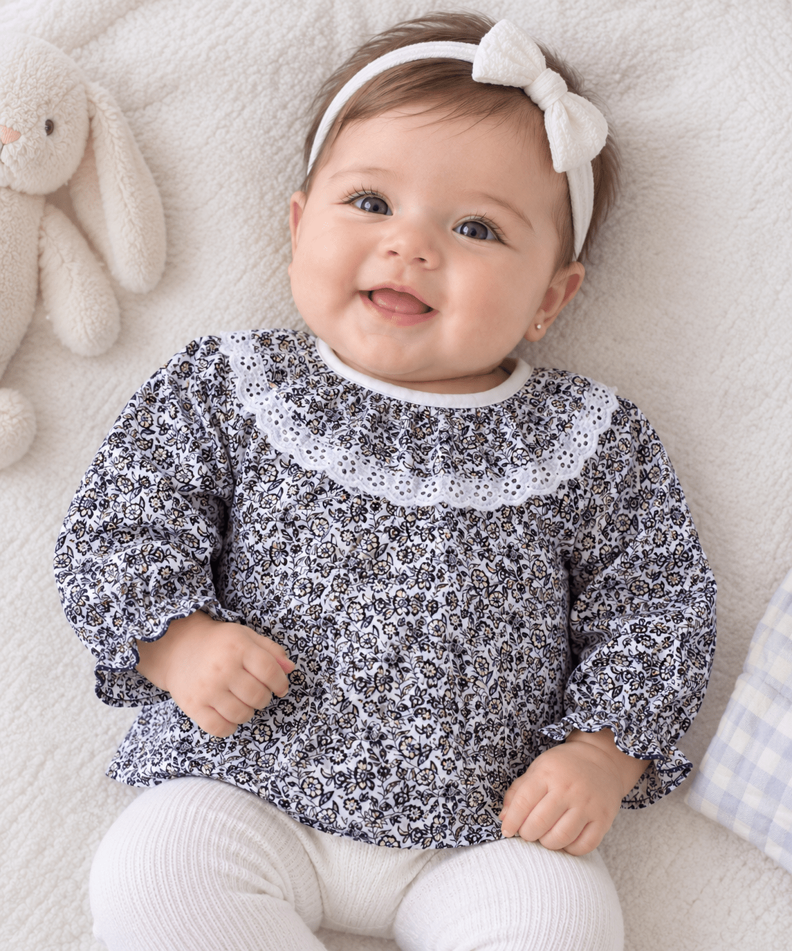 Blusa con cuello Flor María - La Flamencona Accesorios