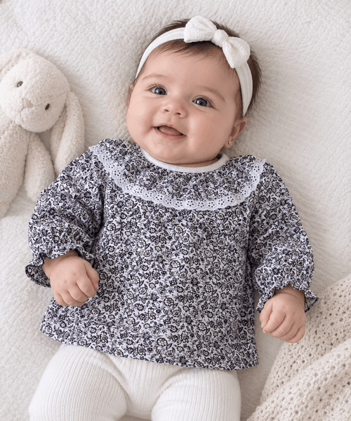 Blusa con cuello Flor María - La Flamencona Accesorios