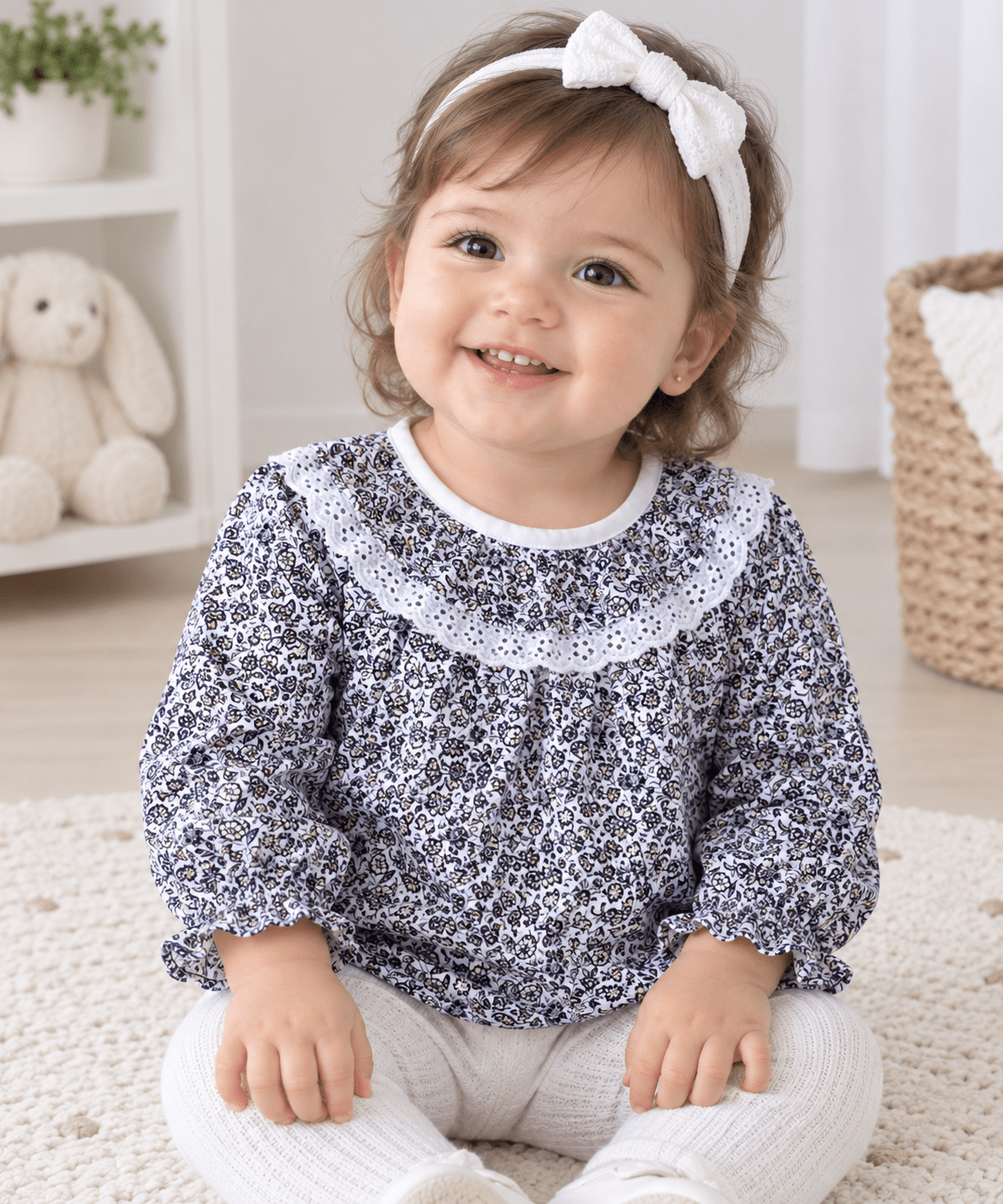 Blusa con cuello Flor María - La Flamencona Accesorios