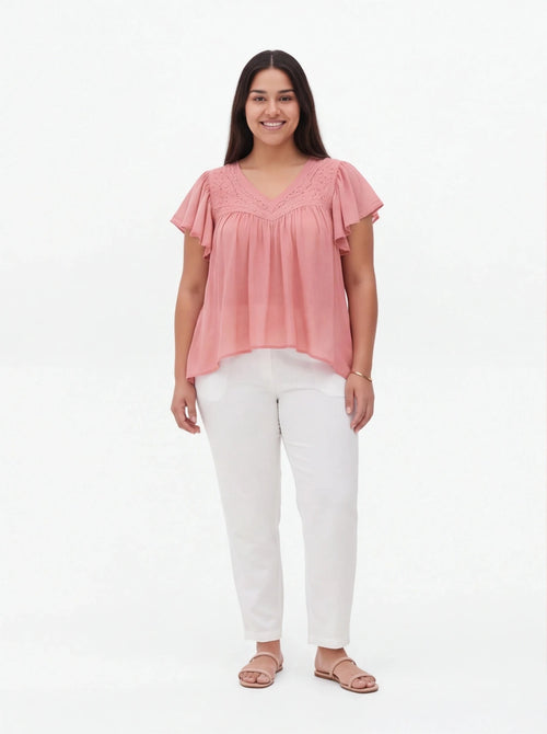 BLUSA CORAL - La Flamencona Accesorios