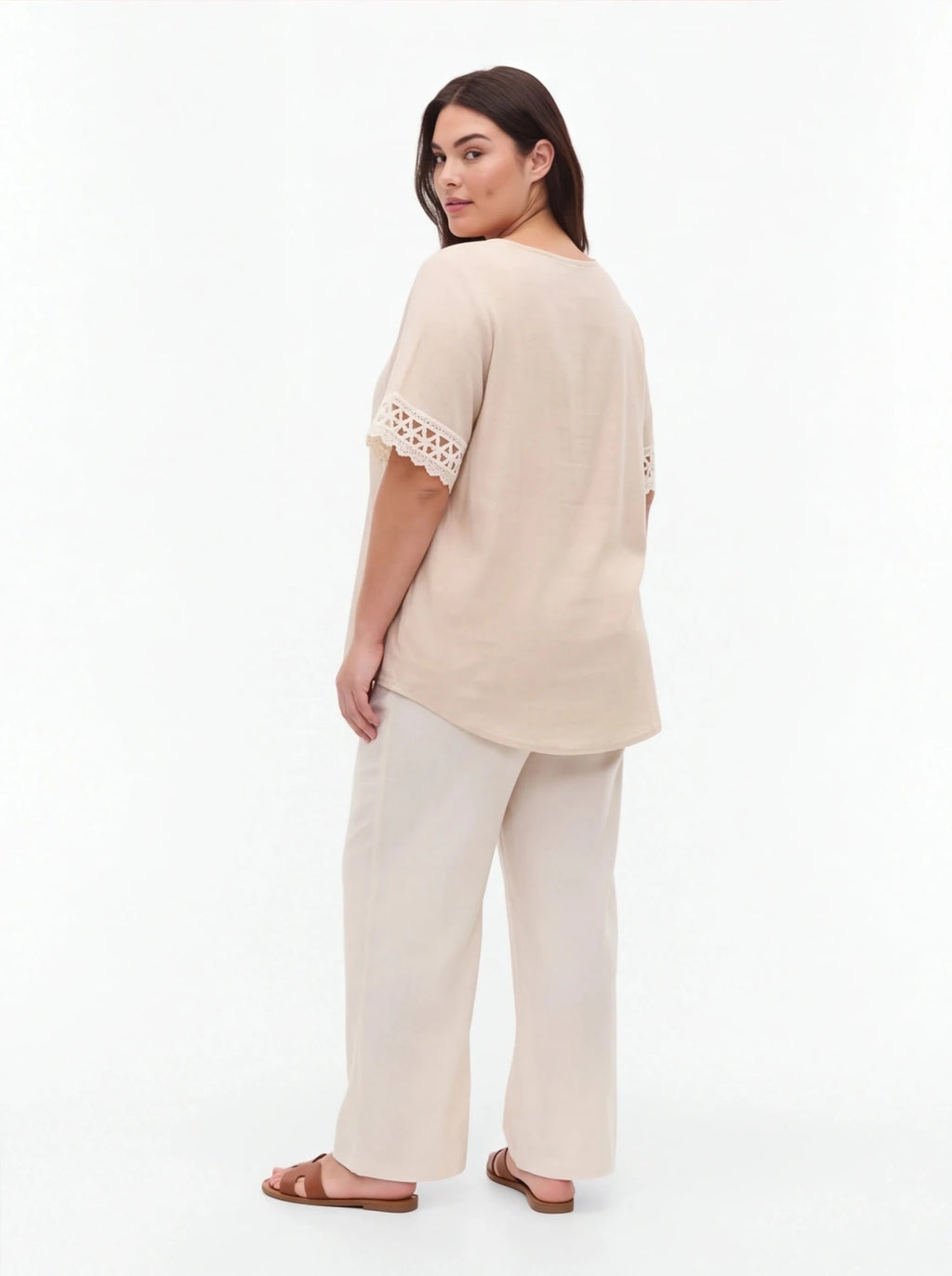 Blusa larga talla grande de manga corta - La Flamencona Accesorios