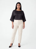 Blusa negra satinada - La Flamencona Accesorios