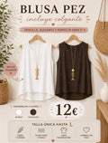 Blusa pez con colgante talla única - La Flamencona Accesorios