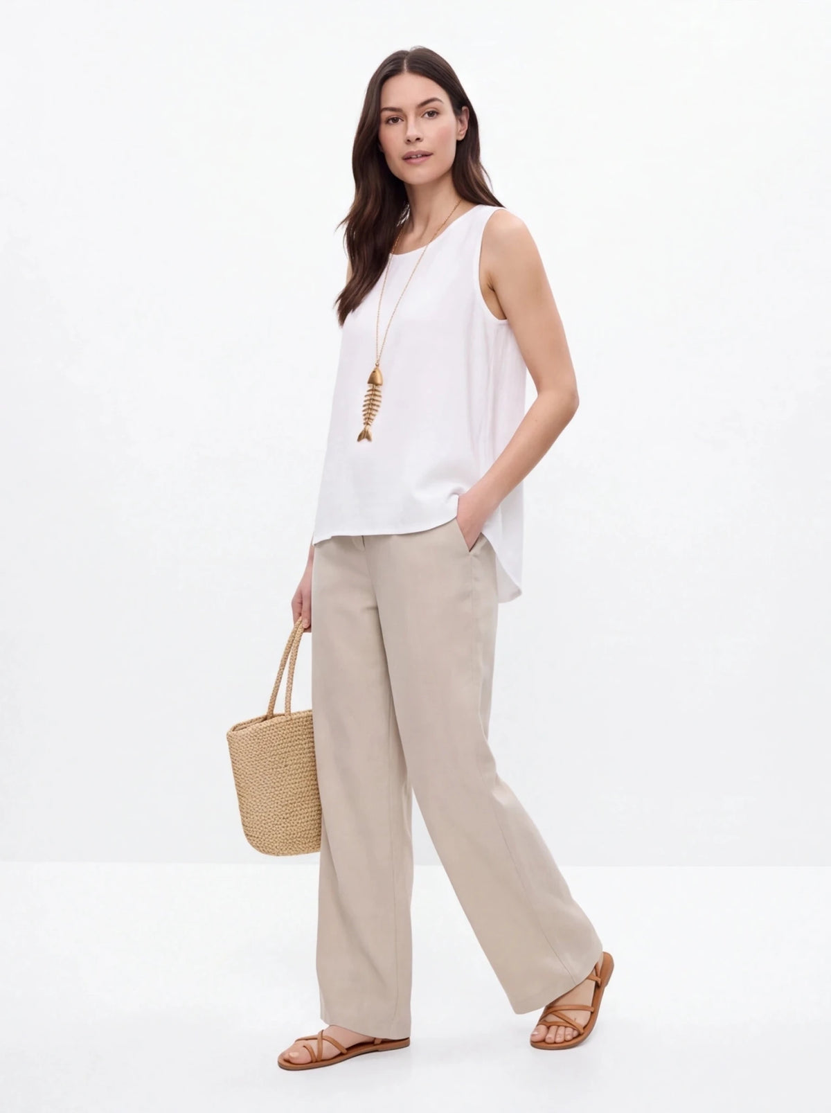 Blusa pez con colgante talla única - La Flamencona Accesorios