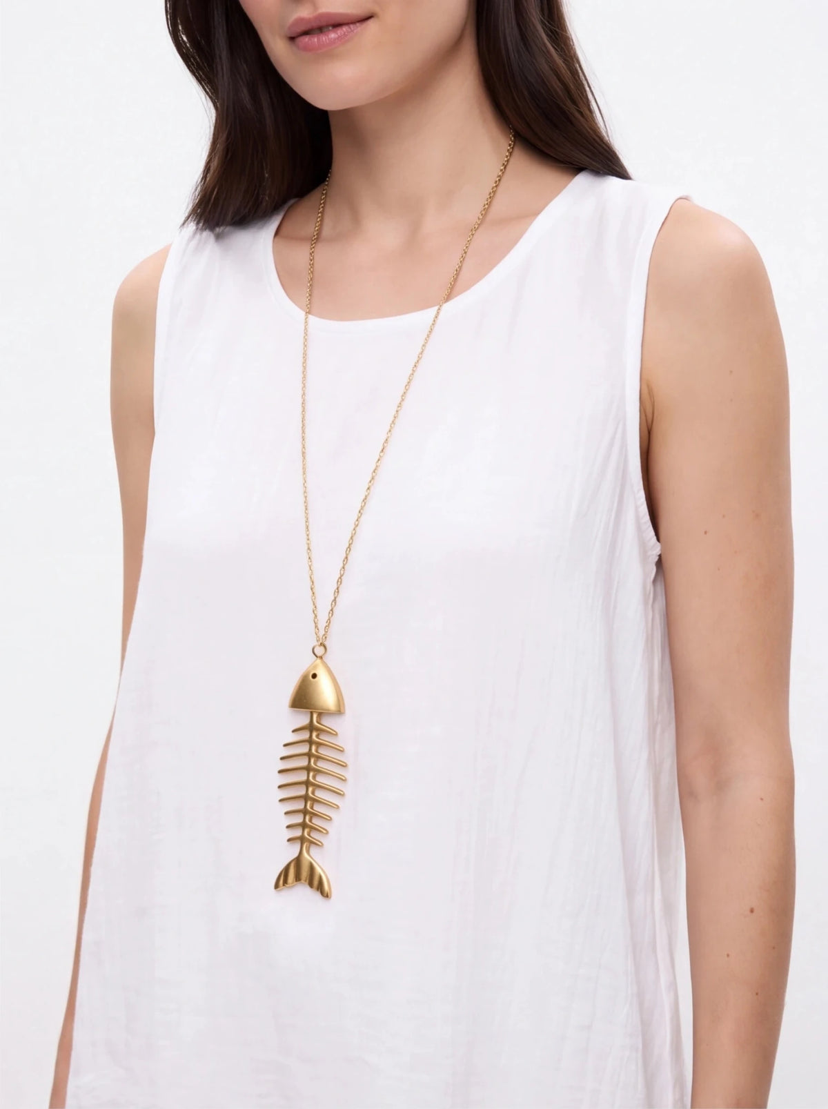 Blusa pez con colgante talla única - La Flamencona Accesorios