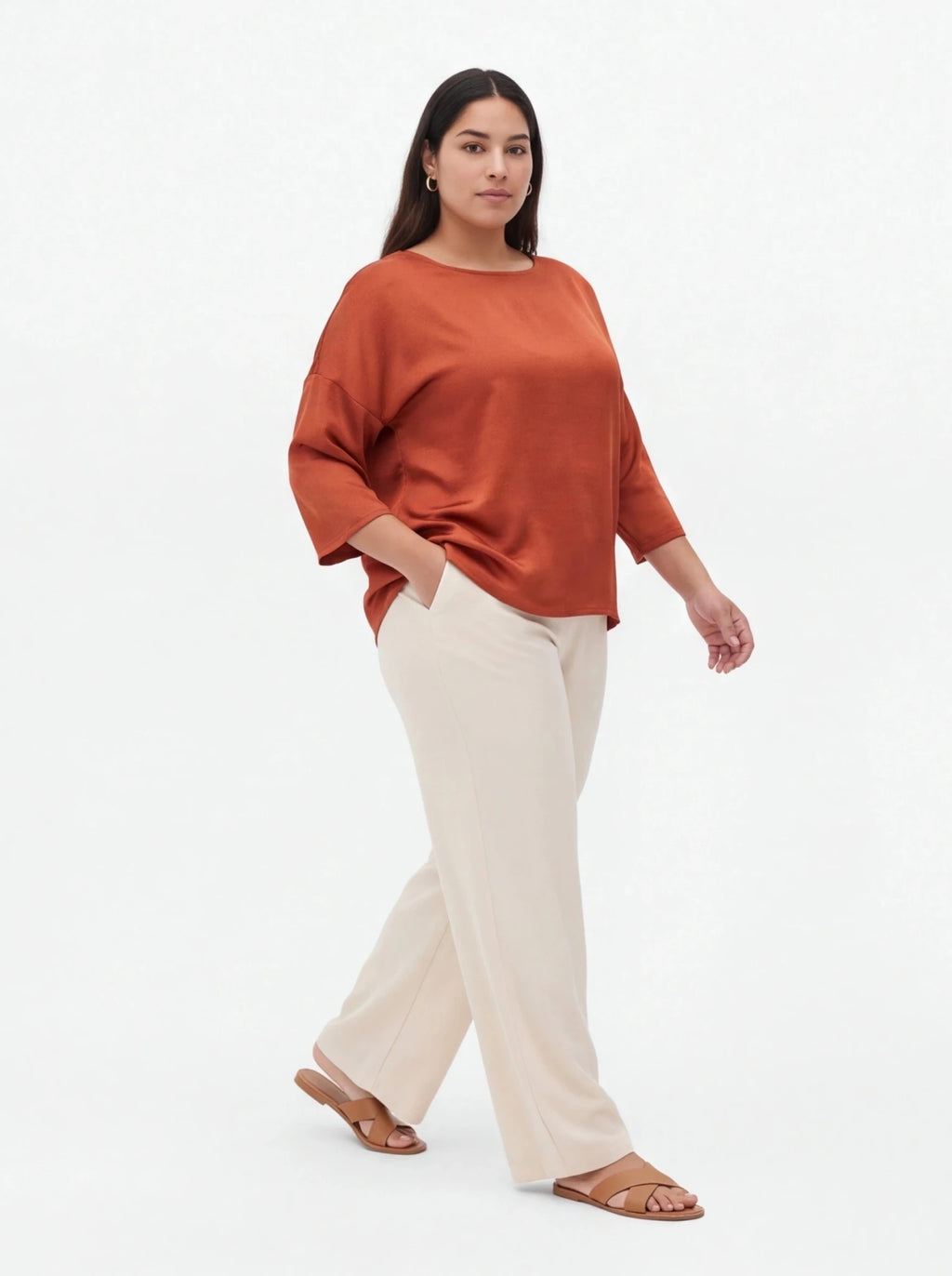 Blusa satinada caldera - La Flamencona Accesorios