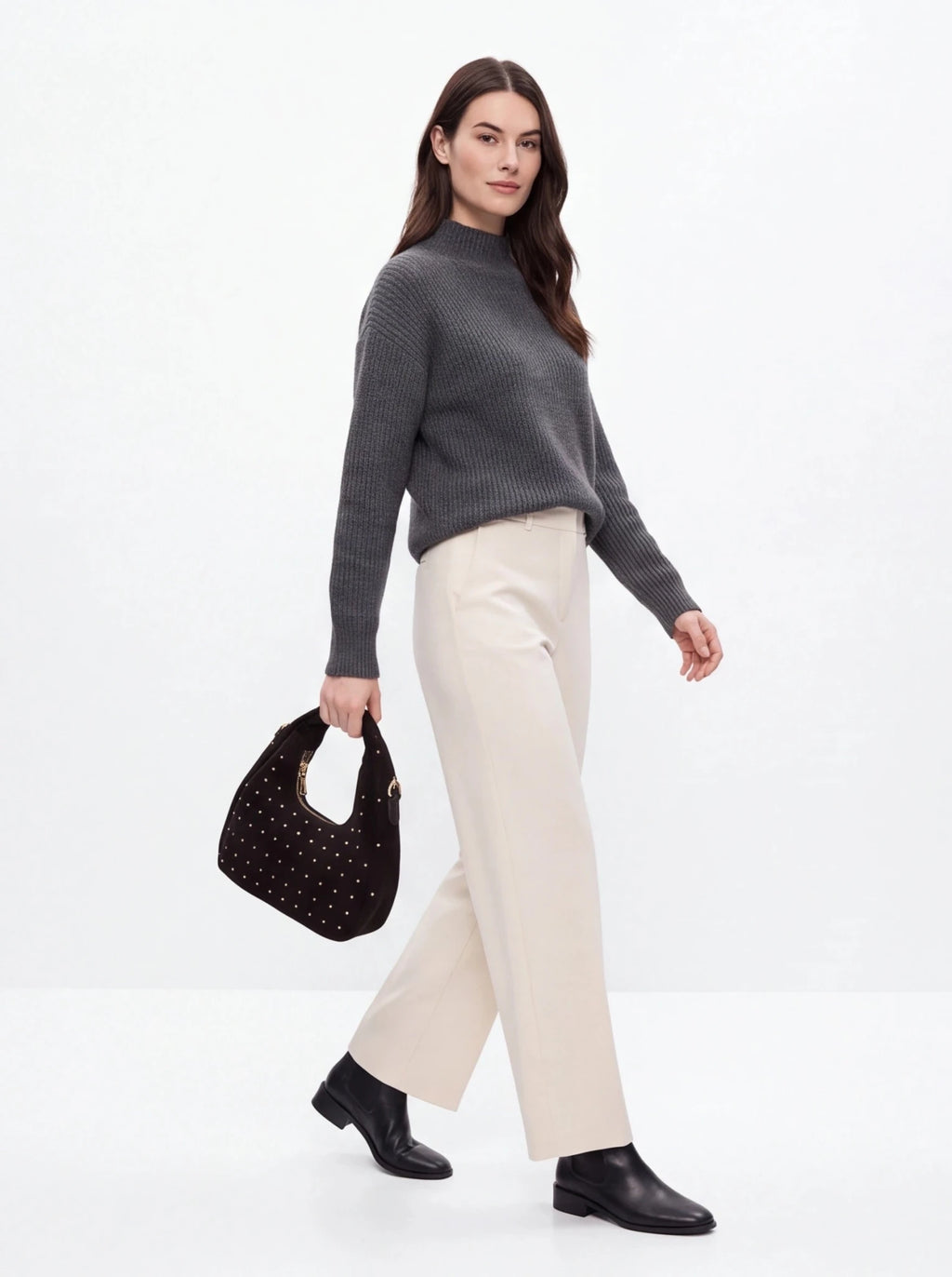 Bolso de Terciopelo con Tachuelas - La Flamencona Accesorios