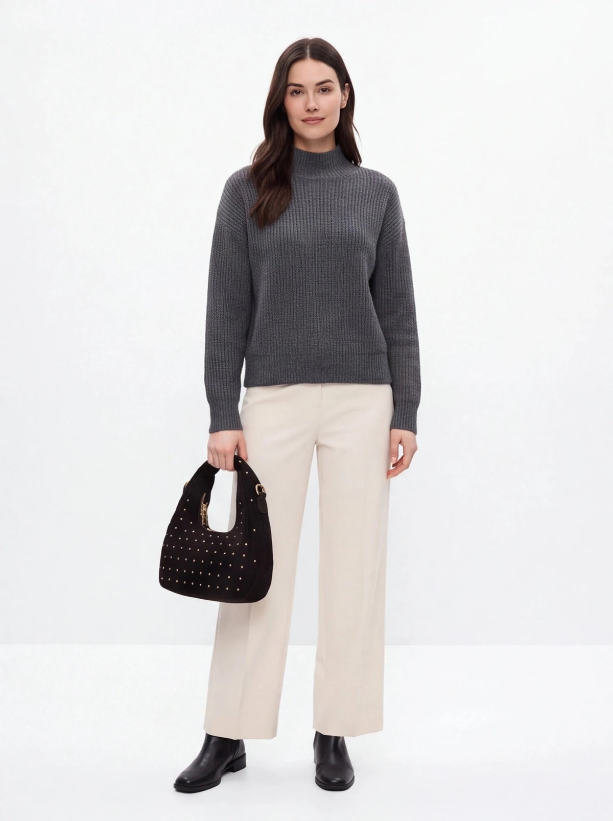 Bolso de Terciopelo con Tachuelas - La Flamencona Accesorios