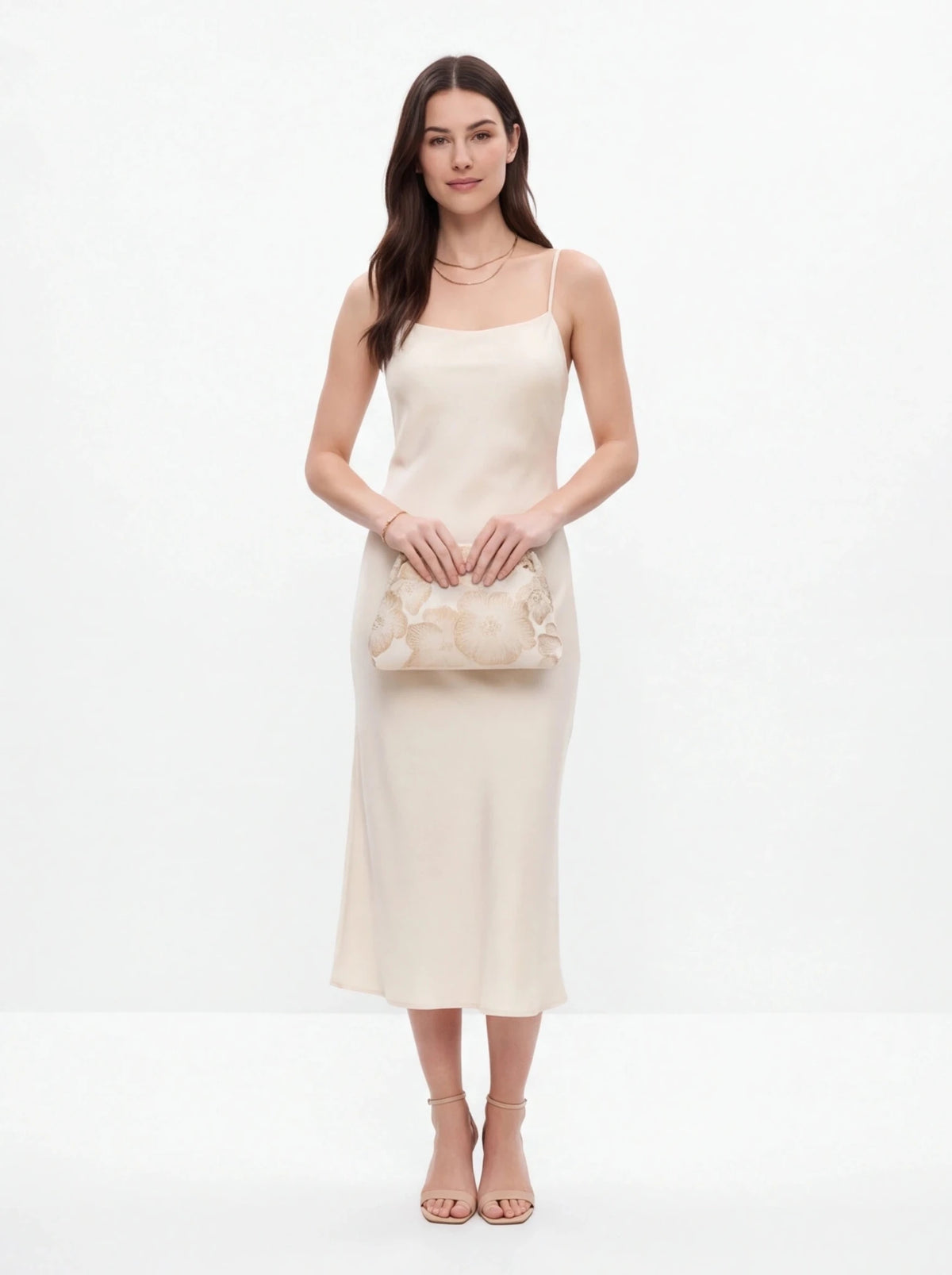 Bolso evento beige - La Flamencona Accesorios