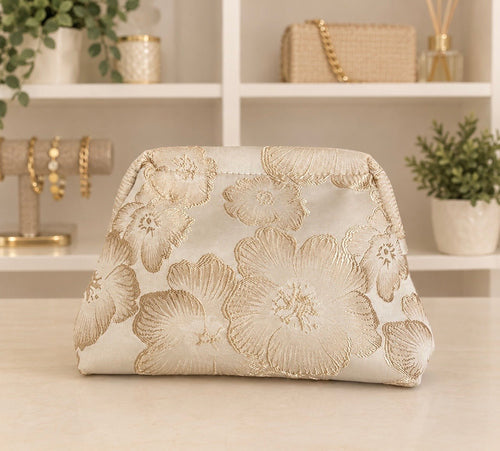 Bolso evento beige - La Flamencona Accesorios