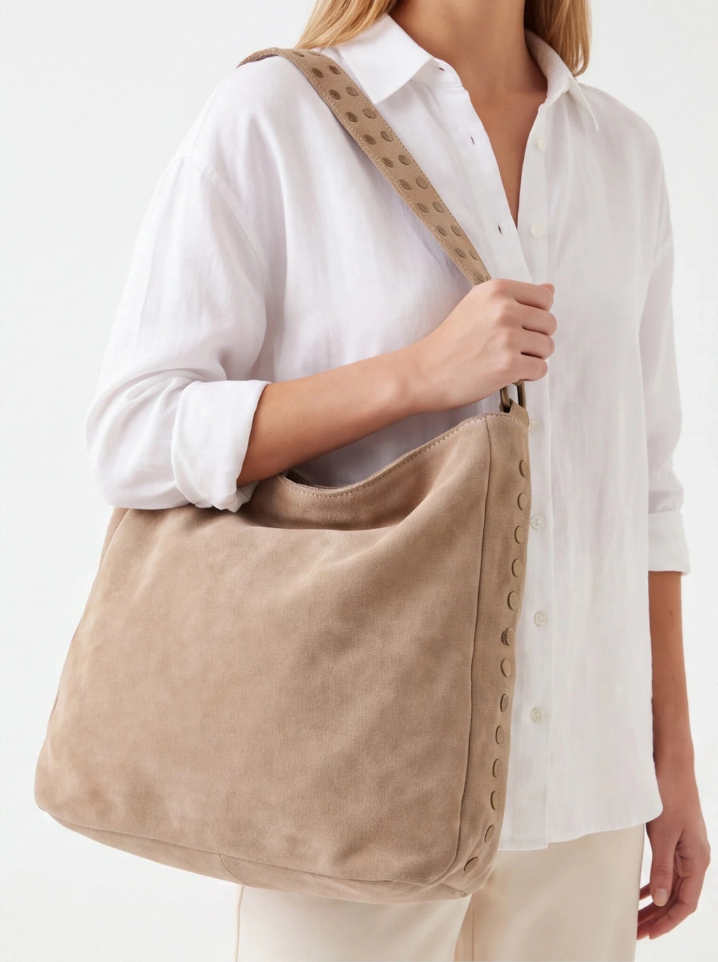 Bolso piel Beige - La Flamencona Accesorios