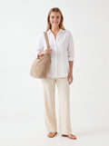 Bolso piel Beige - La Flamencona Accesorios