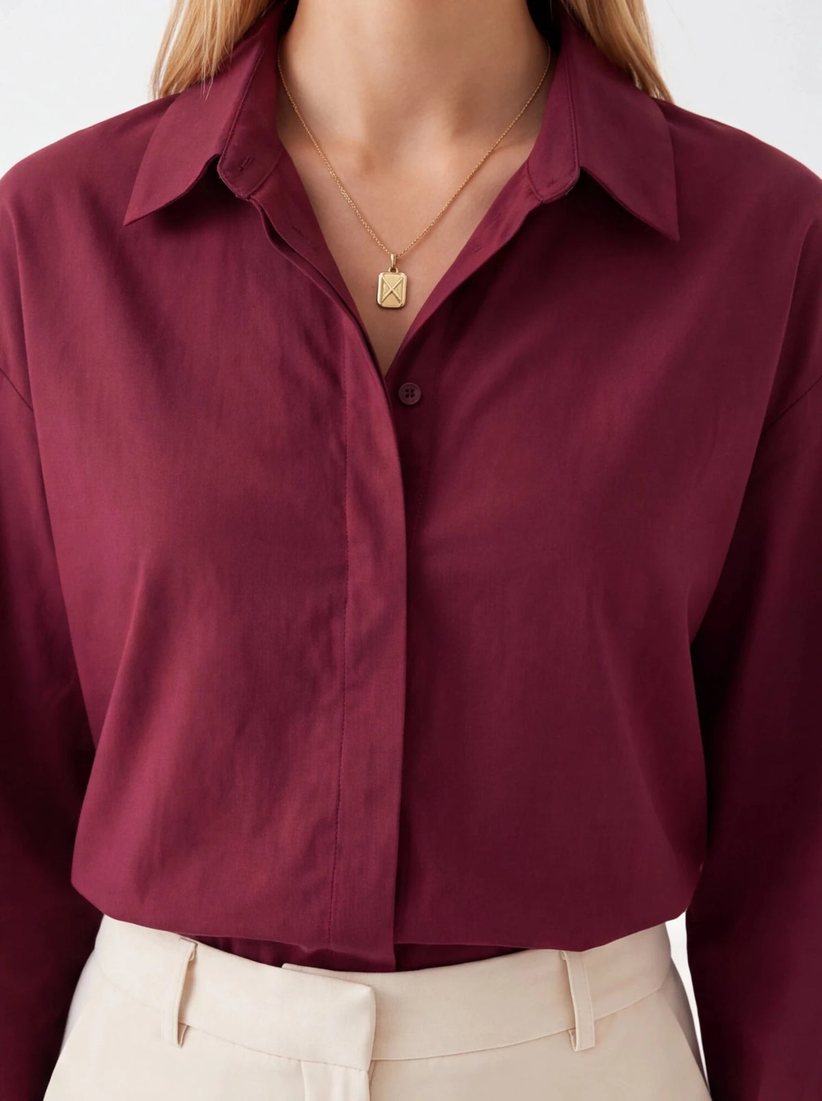 Camisa Burdeos - La Flamencona Accesorios