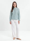 Camisa vichy cuello volante - La Flamencona Accesorios