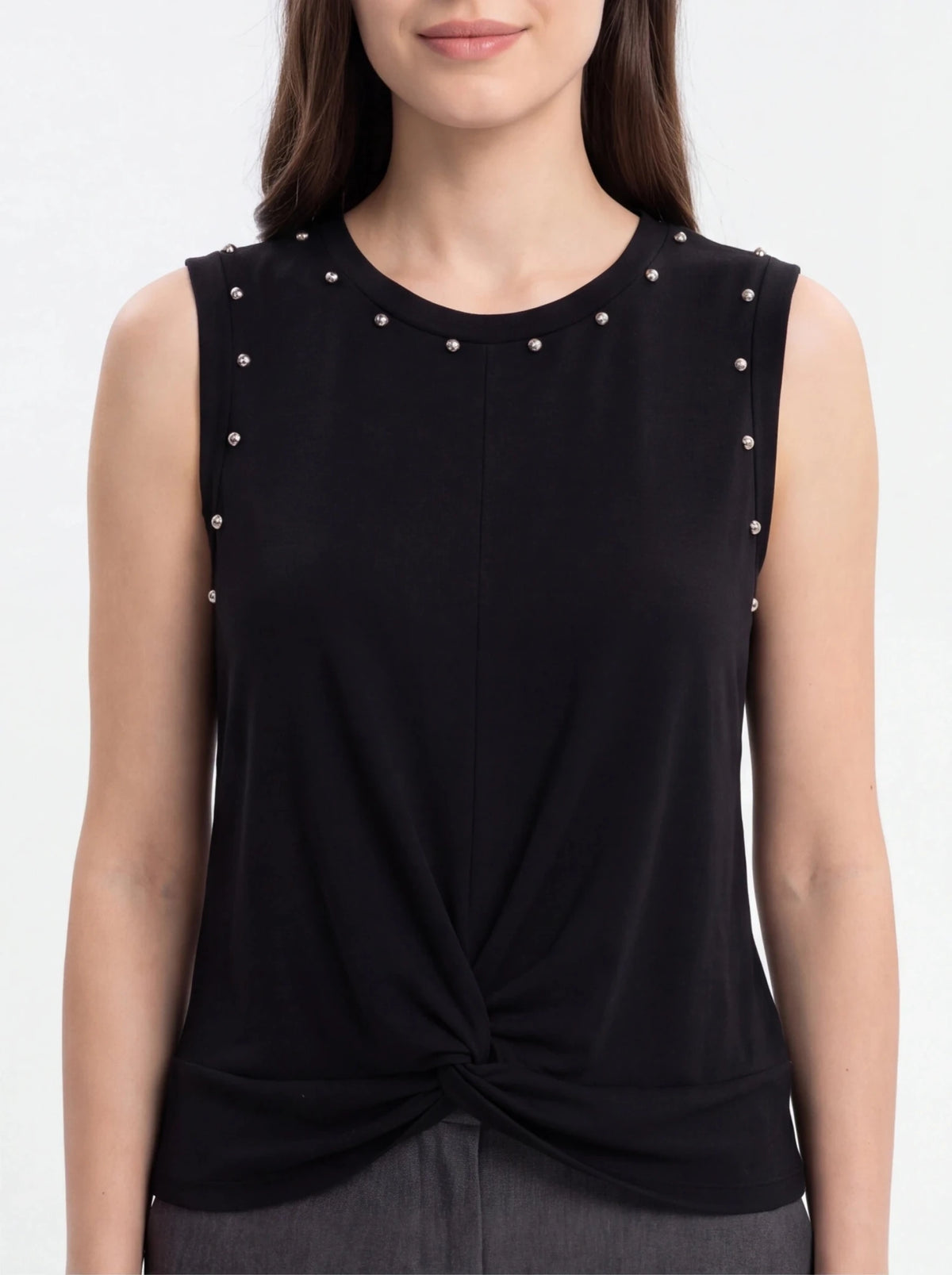 Camiseta larga sin mangas con tachuelas, talla única - La Flamencona Accesorios