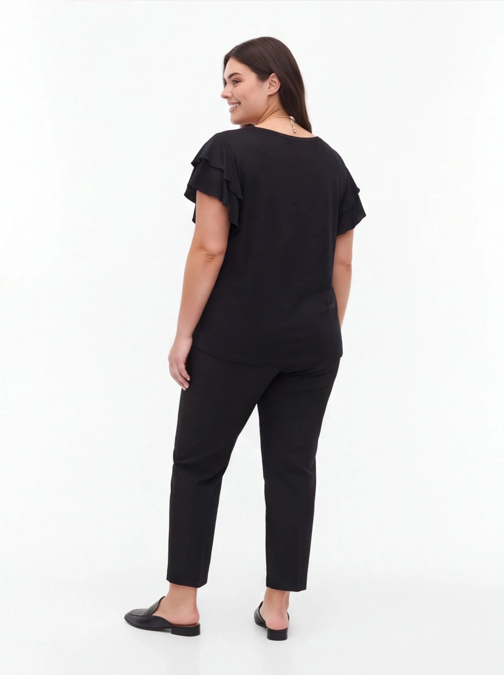 Camiseta volante talla única con collar - La Flamencona Accesorios
