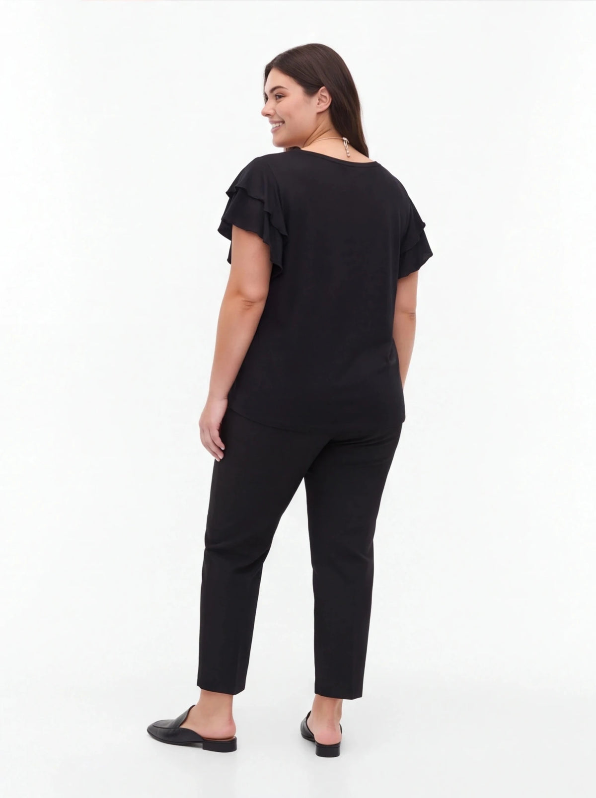 Camiseta volante talla única con collar - La Flamencona Accesorios