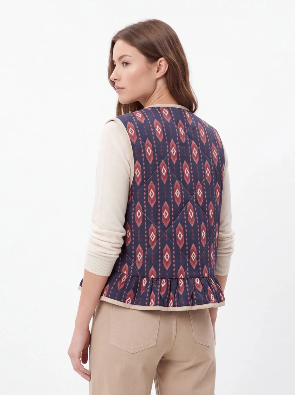 Chaleco acolchado de rombos - La Flamencona Accesorios
