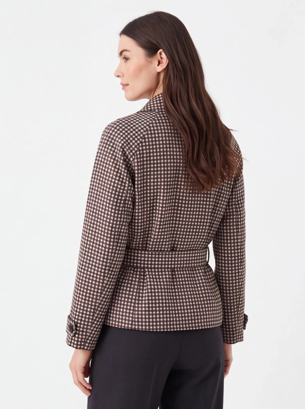 Chaqueta trench chocolate - La Flamencona Accesorios