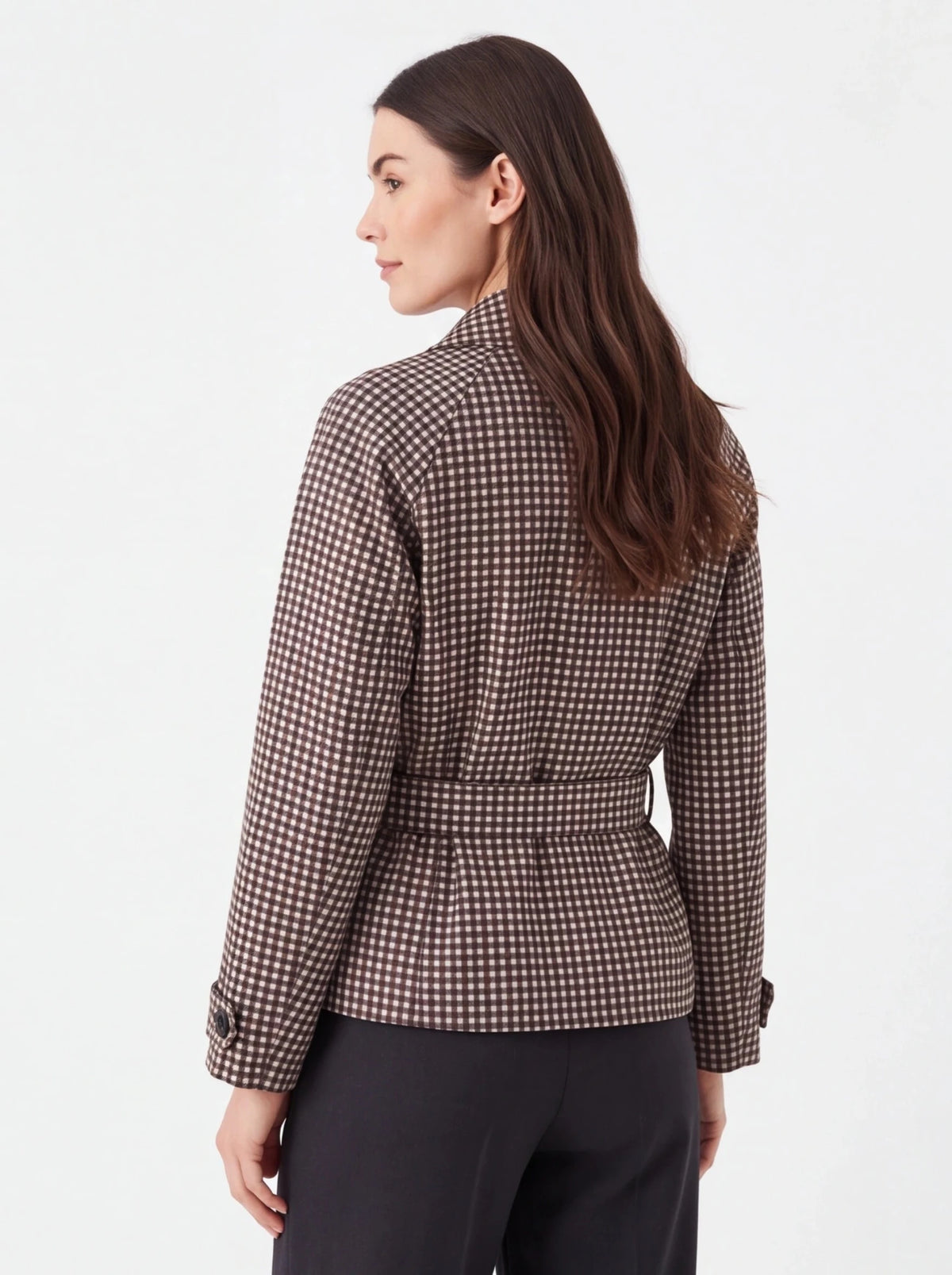 Chaqueta trench chocolate - La Flamencona Accesorios