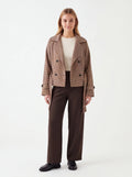 Chaqueta trench marrón - La Flamencona Accesorios