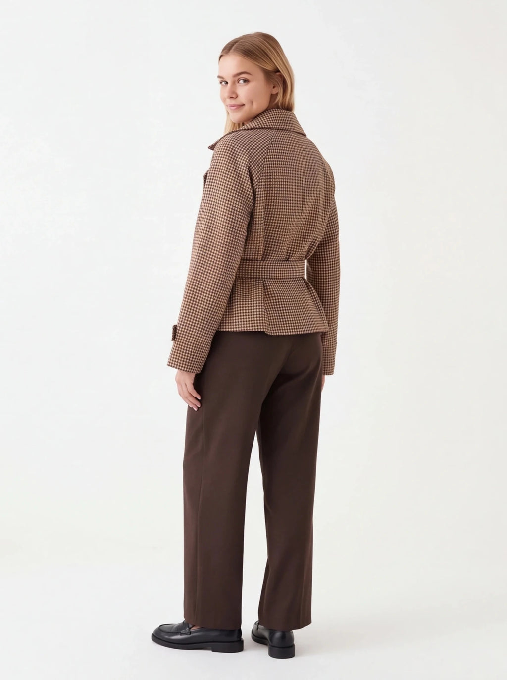 Chaqueta trench marrón - La Flamencona Accesorios