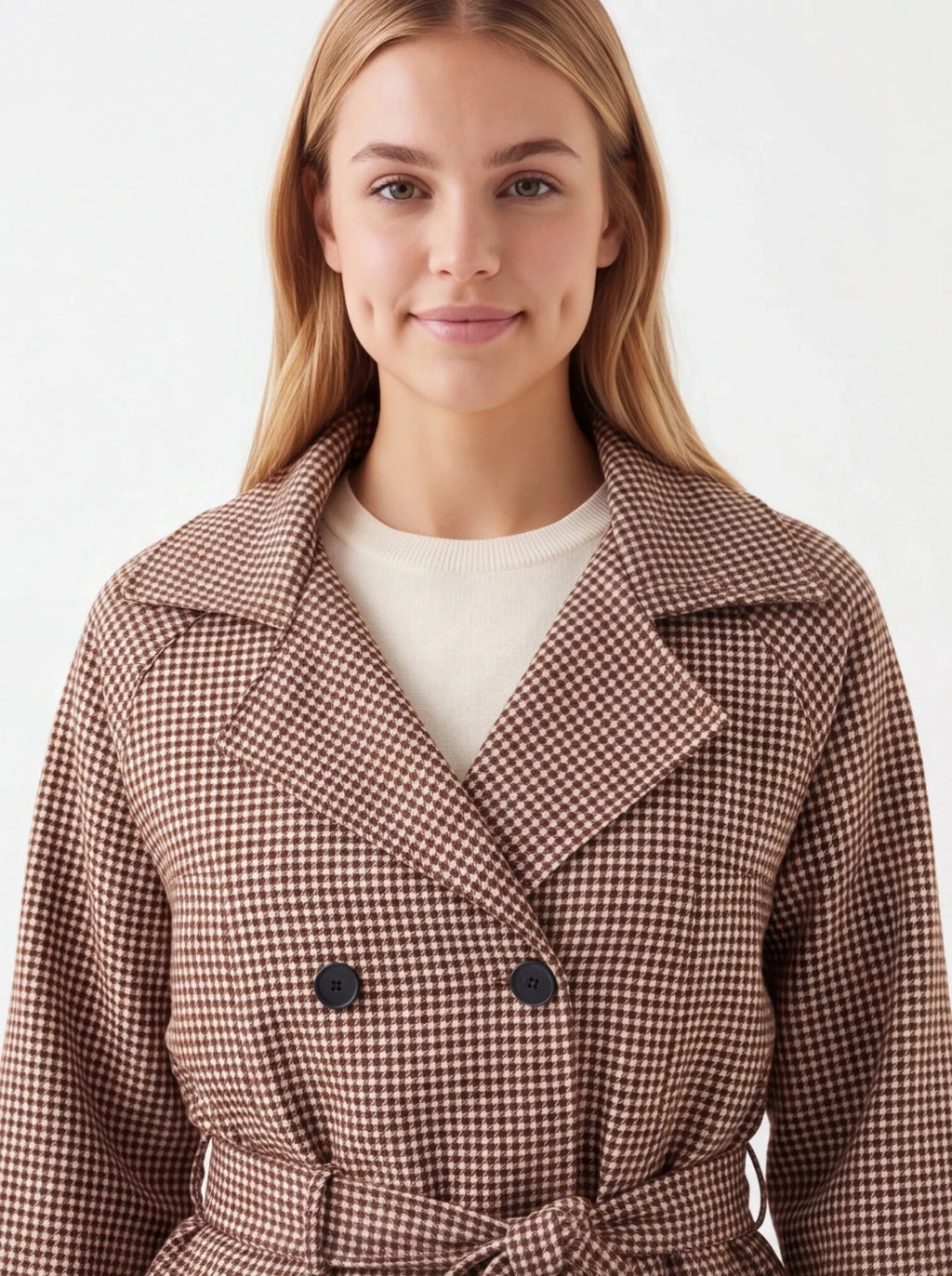 Chaqueta trench marrón - La Flamencona Accesorios