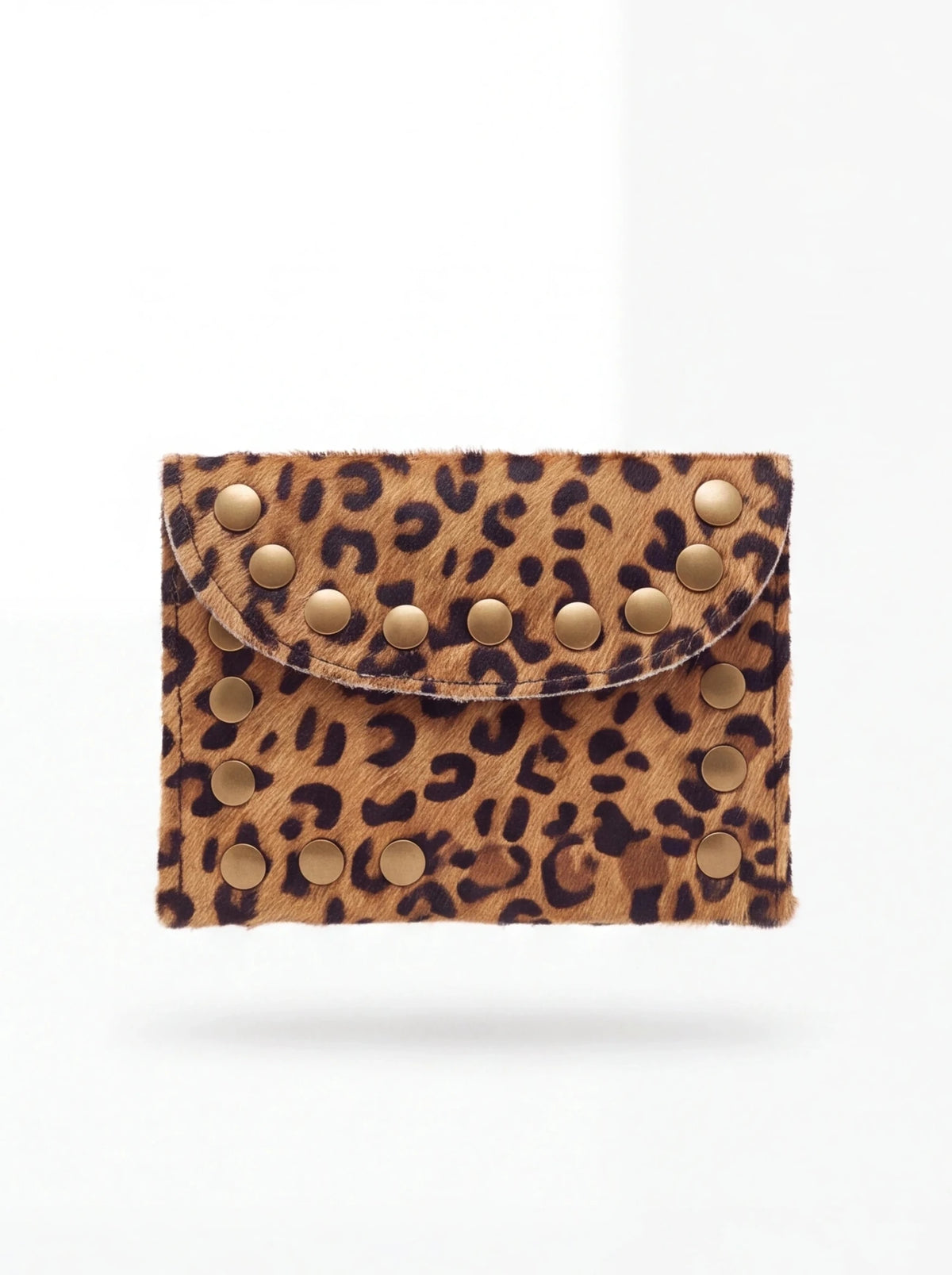 Clutch de Pelo con Estampado Leopardo - La Flamencona Accesorios
