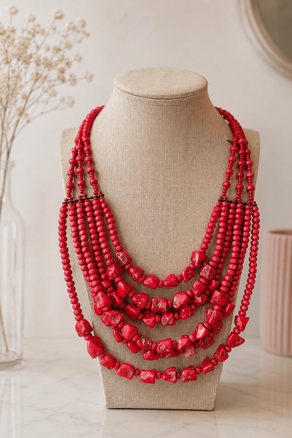 COLLAR ROJO - La Flamencona Accesorios
