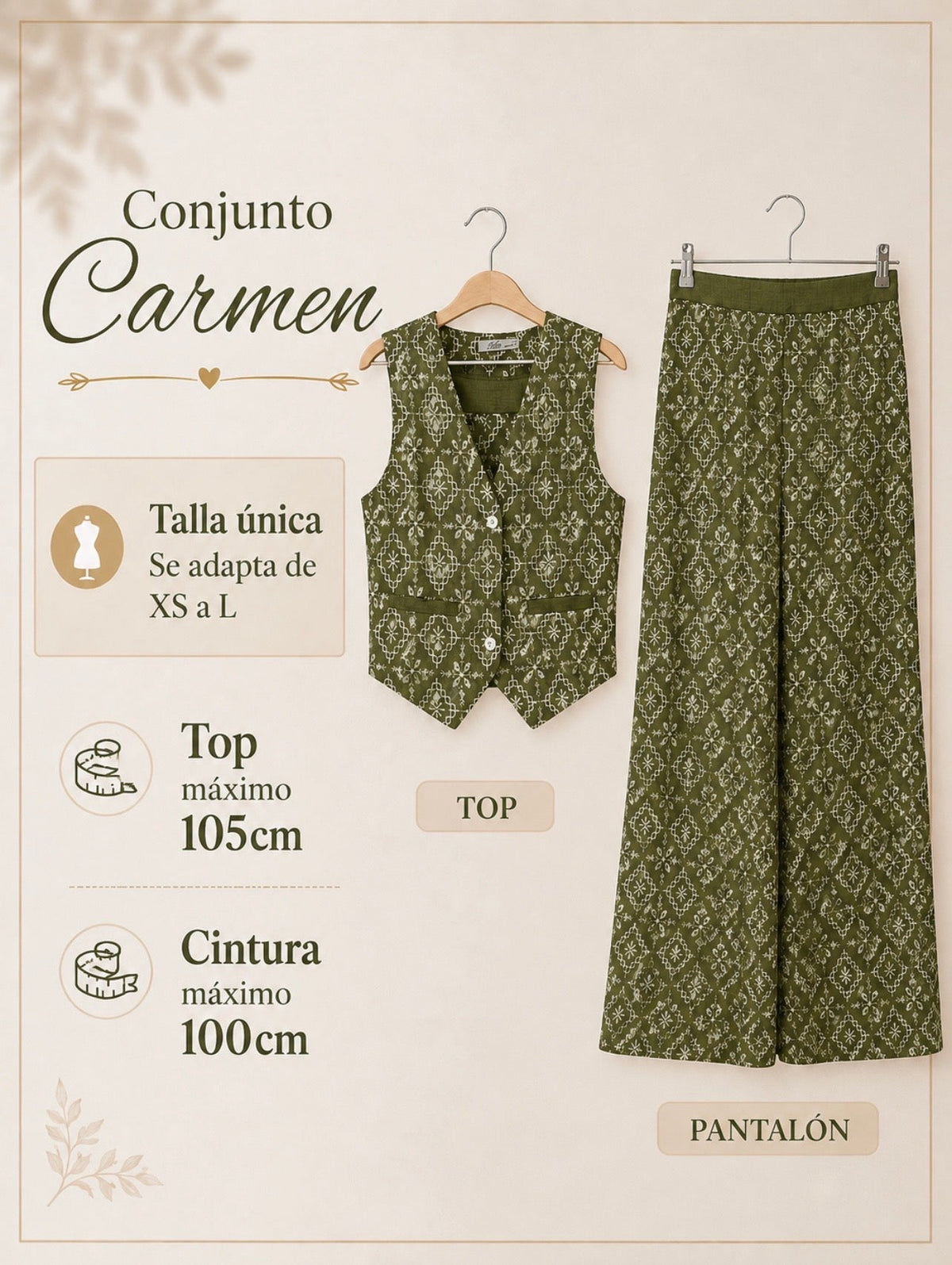 Conjunto Carmen elegante mujer - La Flamencona Accesorios