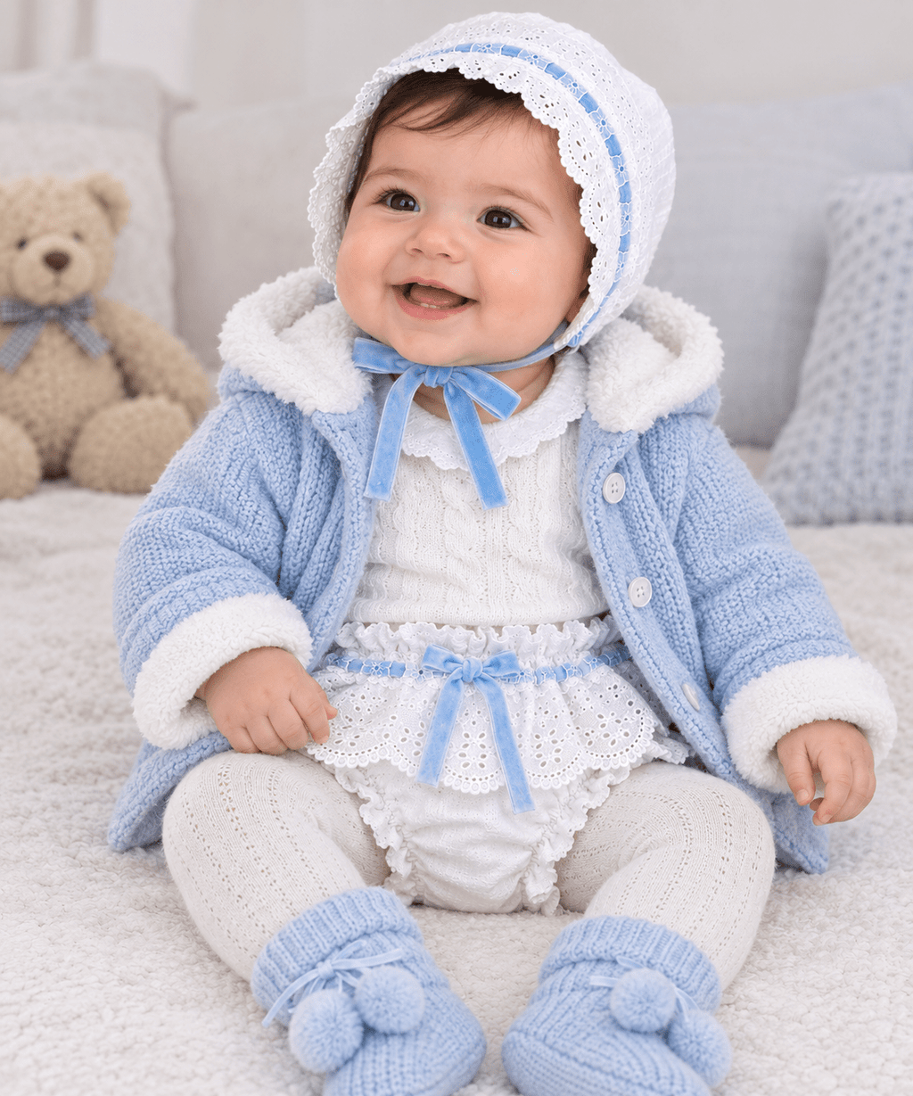 Conjunto cubre y capota azul - La Flamencona Accesorios