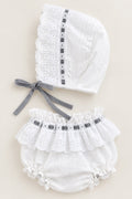 Conjunto cubre y capota gris 24 meses - La Flamencona Accesorios