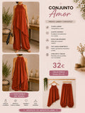 Conjunto de ropa asimétrico talla única - La Flamencona Accesorios