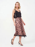 Falda Asimétrica Animal Print: Estilo Único y Sofisticado - La Flamencona Accesorios