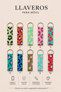 Llavero de animal print - La Flamencona Accesorios