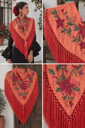 MANTONCILLO BORDADO FLORES - La Flamencona Accesorios