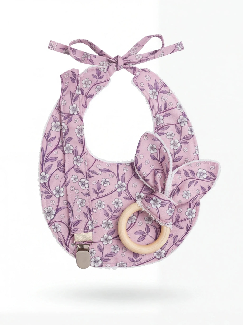 Pack babero chupetero jueguete - La Flamencona Accesorios