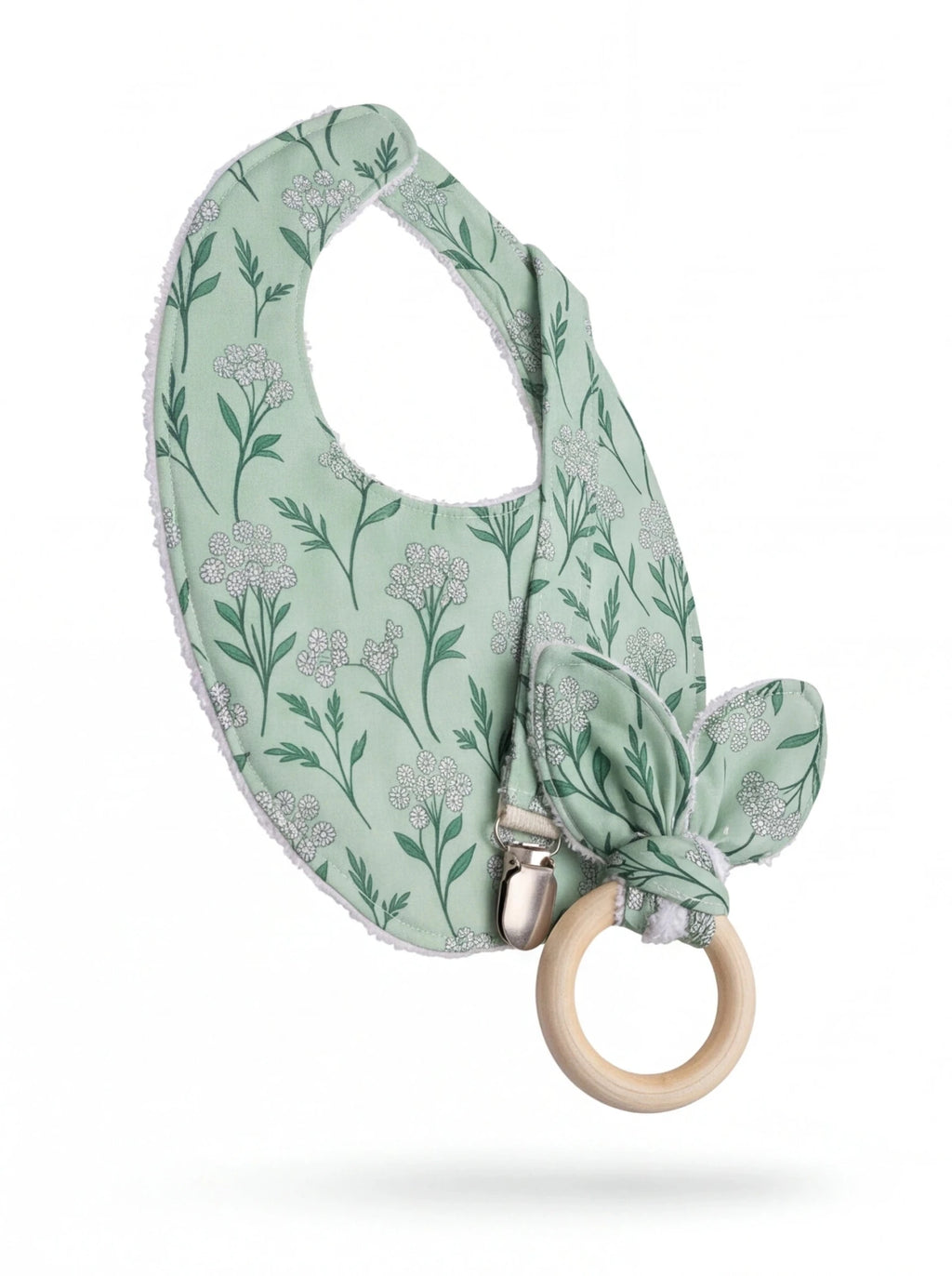 Pack babero chupetero jueguete - La Flamencona Accesorios