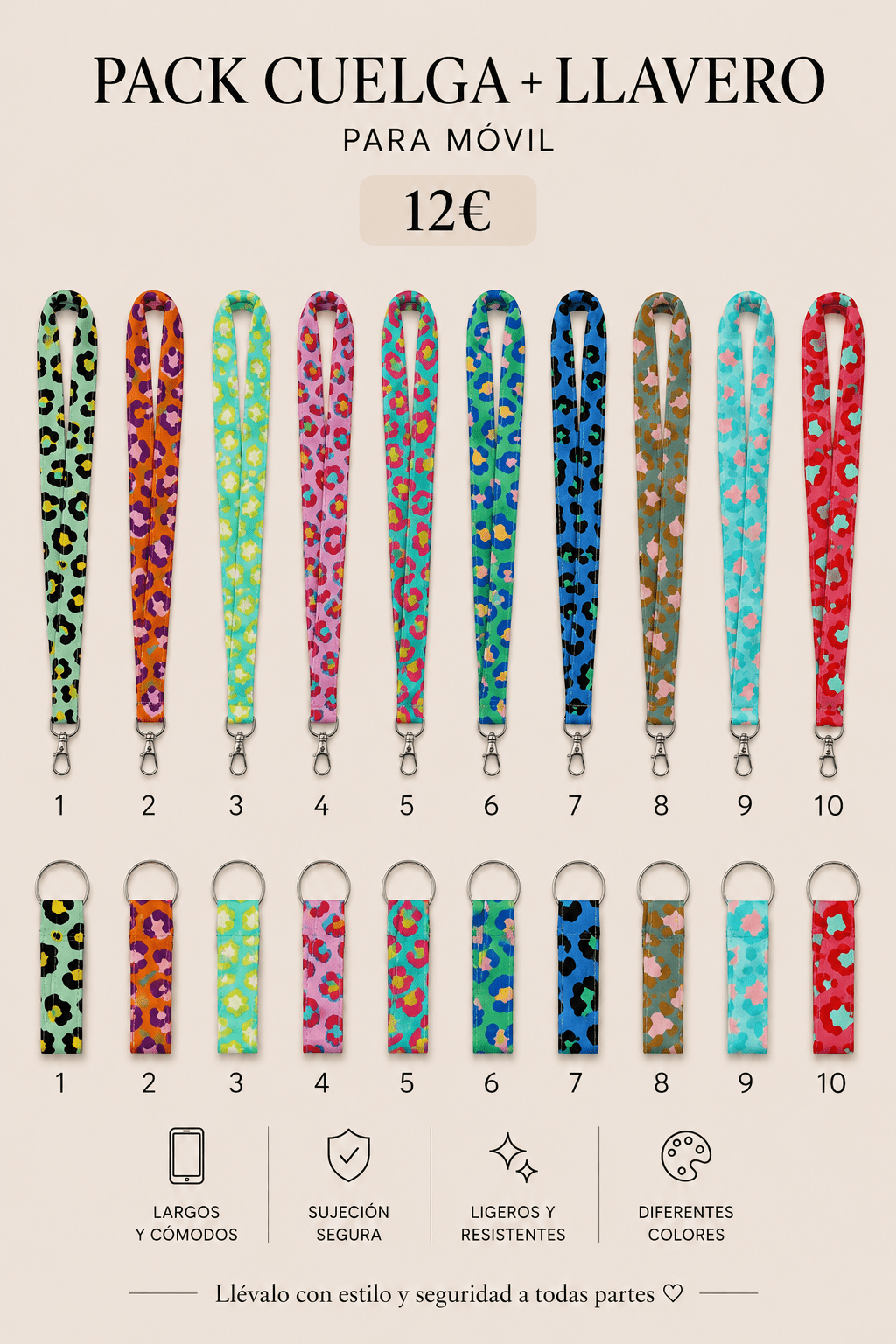 PACK CUELGA + LLAVERO - La Flamencona Accesorios