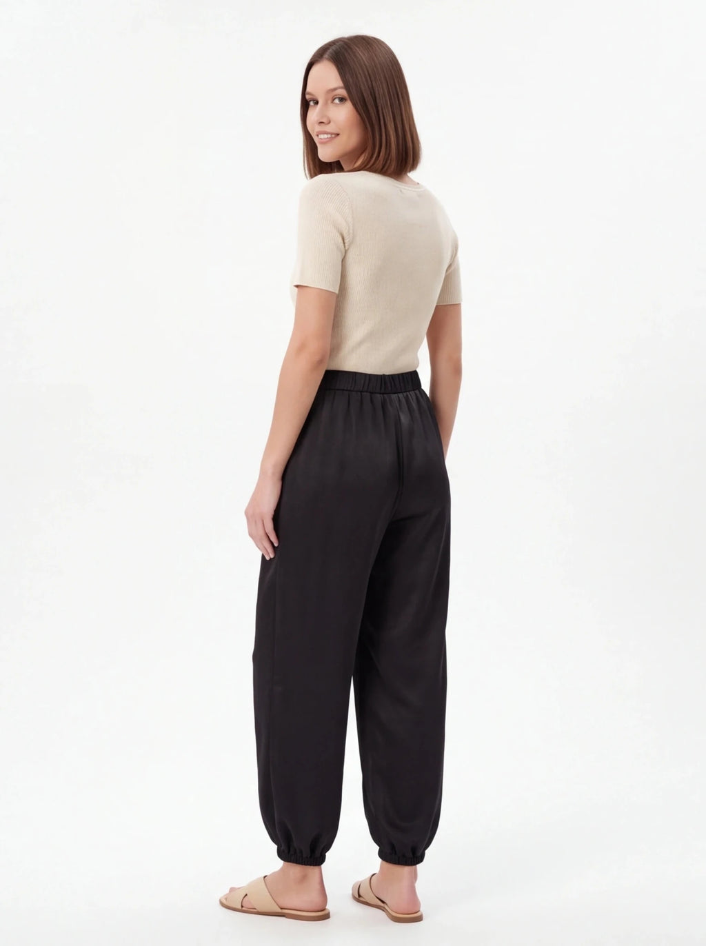 Pantalón bombacho satinado - La Flamencona Accesorios