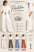 Pantalón chándal wide leg - La Flamencona Accesorios