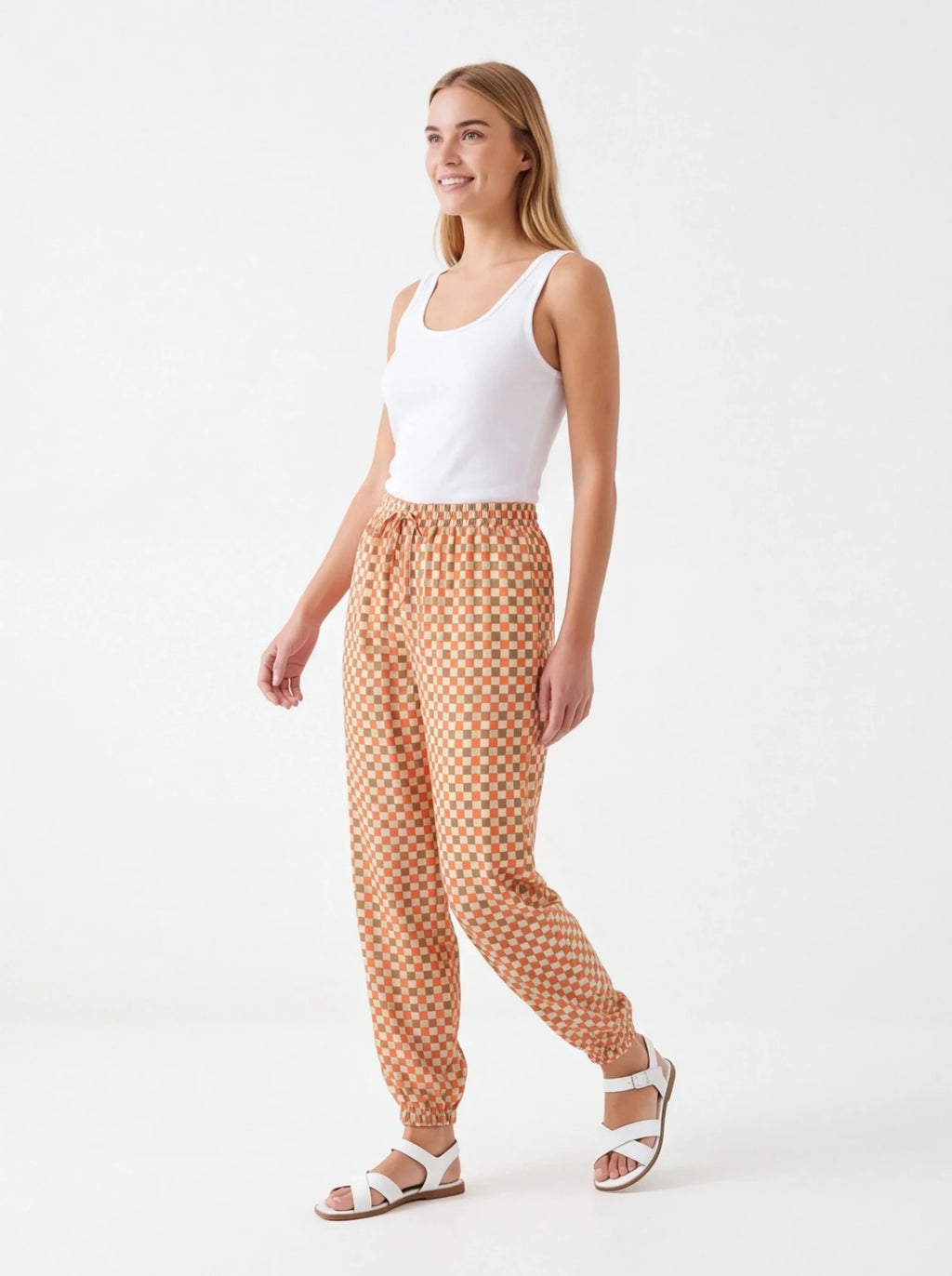 Pantalón vichy bombacho - La Flamencona Accesorios