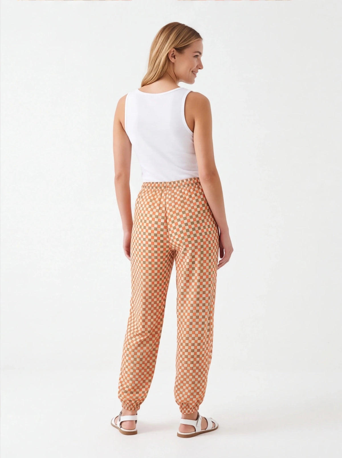 Pantalón vichy bombacho - La Flamencona Accesorios