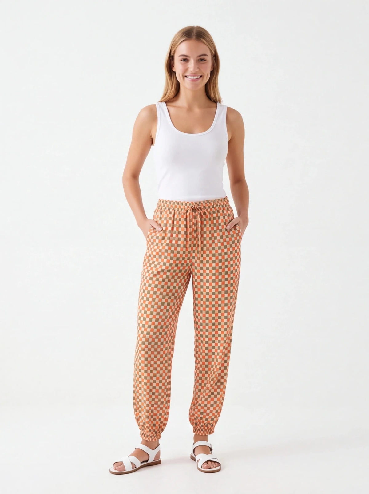 Pantalón vichy bombacho - La Flamencona Accesorios