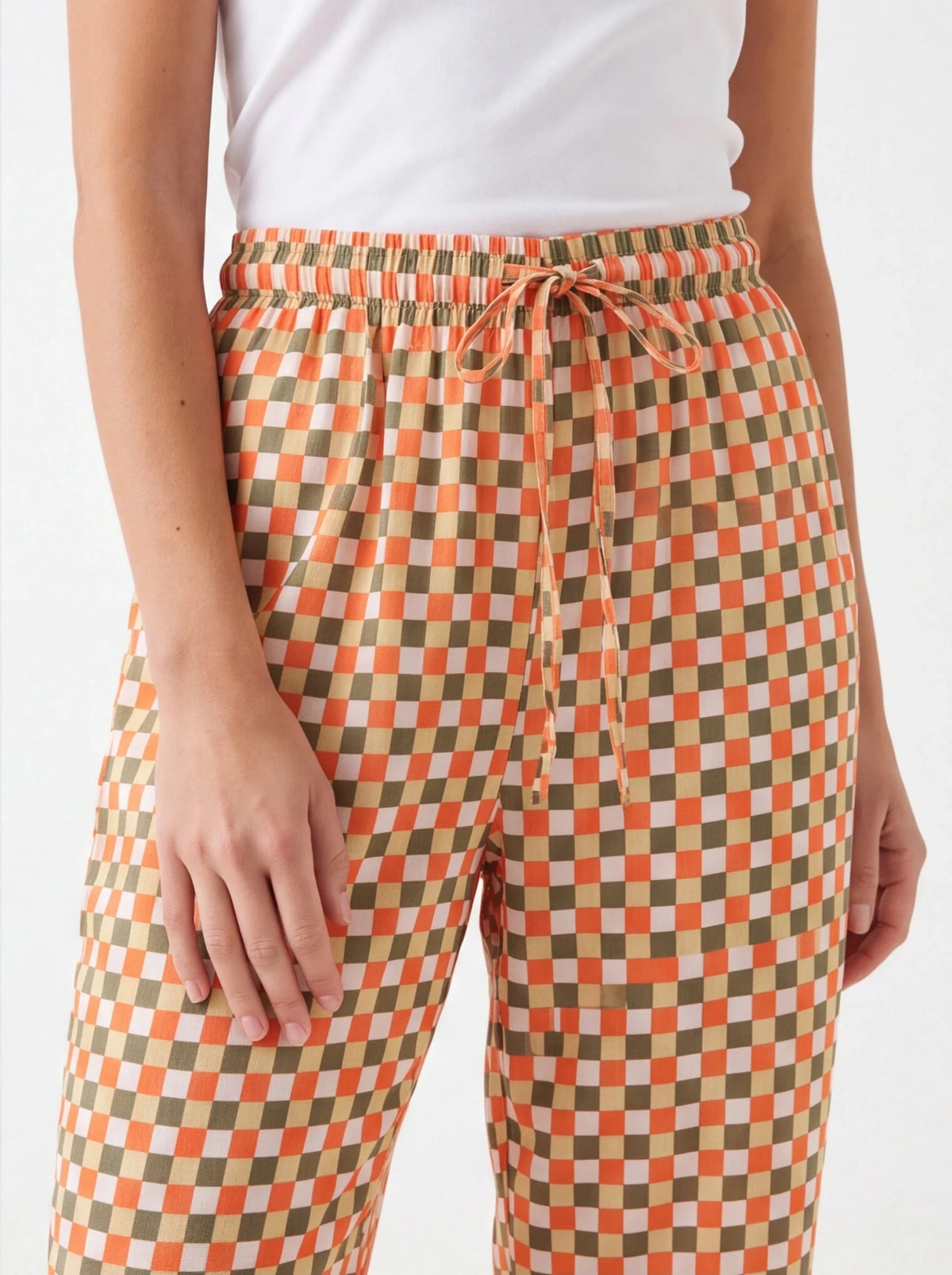 Pantalón vichy bombacho - La Flamencona Accesorios