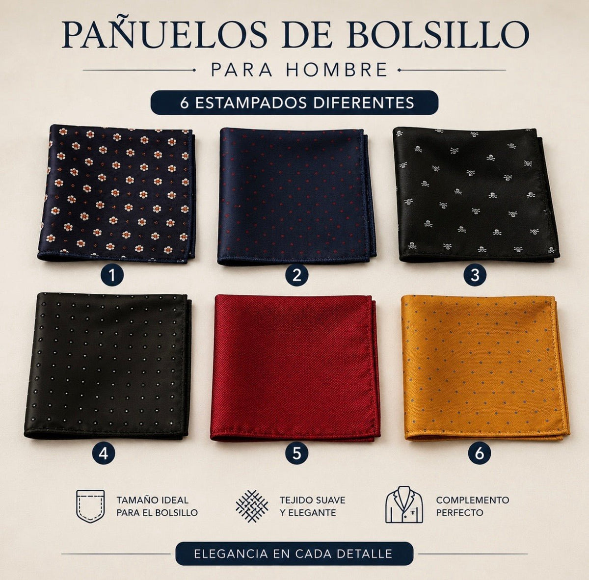 PAÑUELO BOLSILLO - La Flamencona Accesorios