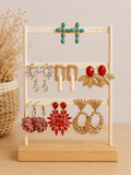PENDIENTES VARIADOS — Cruces, cristal y argollas - La Flamencona Accesorios