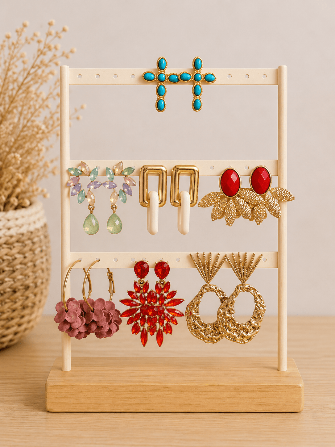 PENDIENTES VARIADOS — Cruces, cristal y argollas - La Flamencona Accesorios