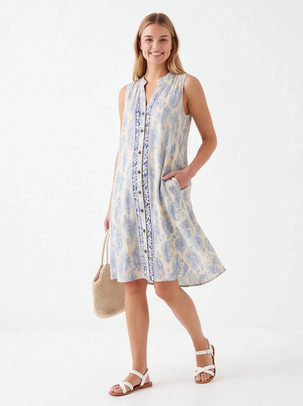 Vestido algodón estampado talla única - La Flamencona Accesorios
